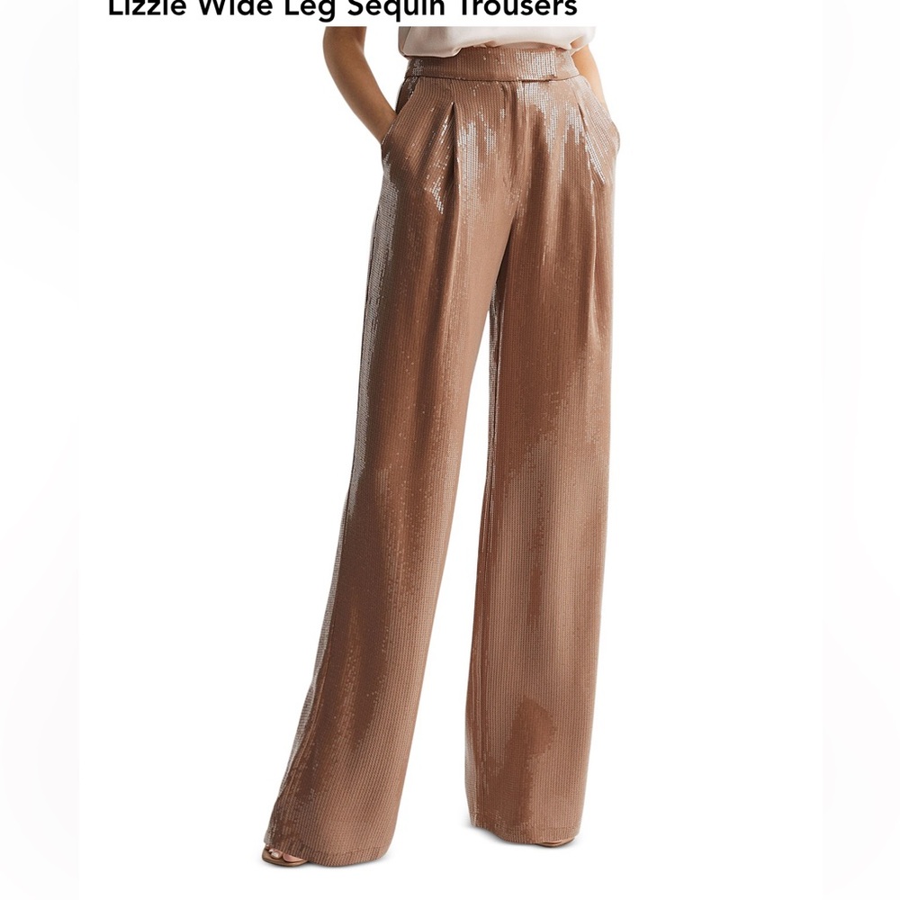REISS Lizzie Wide Leg Trouser